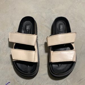 zara sandals hardly worn size 37